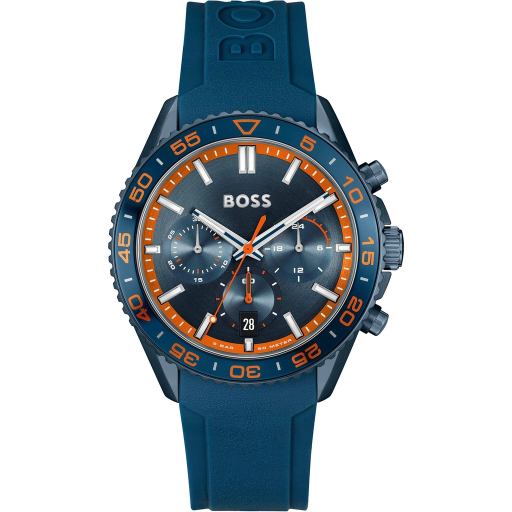 Hugo Boss Gents  Runner Chronograph Watch - Blue/Blue